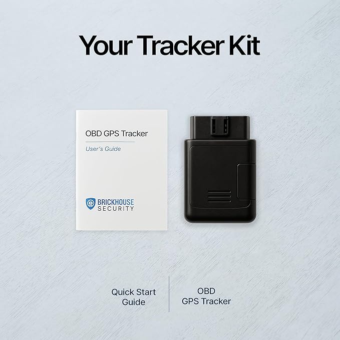 Brickhouse Security GPS Tracker for Vehicles- TrackPort OBD II Tracking Device- Tracker for Car Location and Speed- Mini OBD GPS Tracker for Vehicles- GPS Trackers- Subscription Required