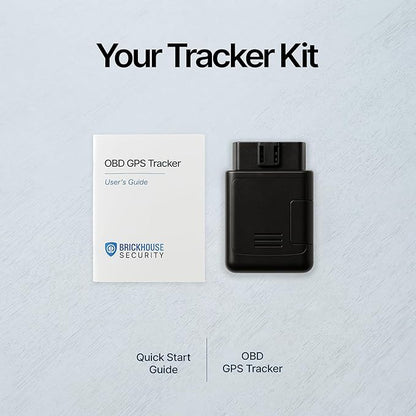 Brickhouse Security GPS Tracker for Vehicles- TrackPort OBD II Tracking Device- Tracker for Car Location and Speed- Mini OBD GPS Tracker for Vehicles- GPS Trackers- Subscription Required