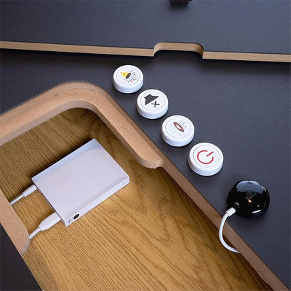Flic Hub LR - Best Long Range Smart Home Hub with Native Support for Matter, Alexa, Homekit, Nanoleaf, Spotify, Philips Hue, Sonos, IR, Wi-Fi to Control Any Device with Flic Smart Button and Twist.
