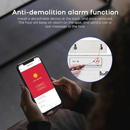 PGST Wireless Home Alarm System,24 Piece Alarm Kits with Door Sensors,Windon Detectors,SOS Button,Remote,4G GSM/Tuya App Instant Alerts,Work with Alexa/Google for Home,Apartment,Villa,No Monthly Fee