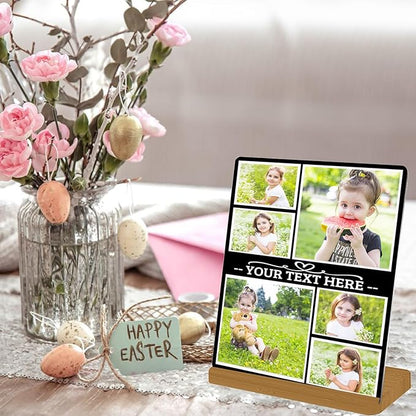 Custom Metal Photo Prints, Customize Frames with Your Pictures, Personalized Picture Gifts for Lovers, Couples, Family and Home Decor, StyleI, XY1101