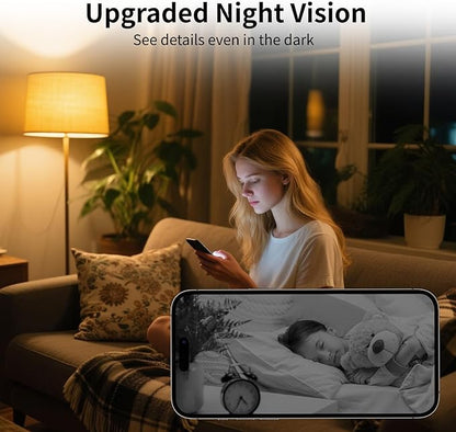 4K Mini Security Camera WiFi Wireless Camera Small Smart Portable HD Nanny Cam with Motion Detection Cloud & SD Storage Clear Night Vision Micro Cameras for Home Office Pet Baby Monitor Indoor/Outdoor