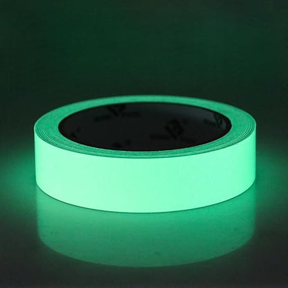 BOMEI PACK Glow in Dark Tape Fluorescent Luminous Tape 1 Pack 1in x 33ft-Bright,Rechargeable,Durable for Indoors and Outdoors Design of DIY Craft Pattern,Creative Decoration,Night time Decorations.