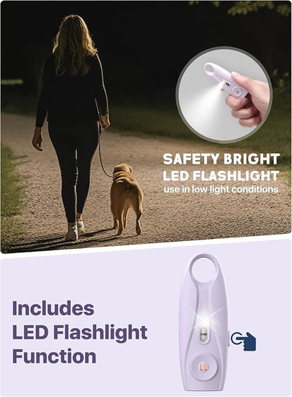Rechargeable Personal Safety Alarm Keychain, Upgraded Dual-Color Red & Blue Strobe Light, LED Flashlight, 130dB Loud Siren, Safe Personal Alarm for Women, Kids and Elders