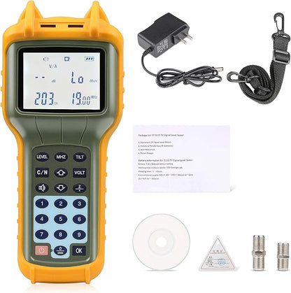 AUGOCOM® CATV Cable Tester, Coax Cable Tracer Coaxial Wire Continuity Checker, TV Handle Signal Level Meter DB Tester 47-870 MHz