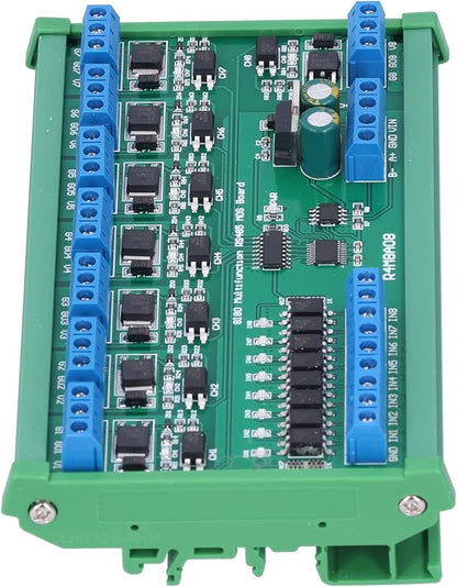 MOSFET Control Module 8 Channel Input Output RS485 Din Rail Mount Smart Home Automation Electronic Component for CCTV Camera System Motor Control