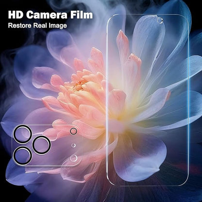 PEHAEL 3+3Pack for iPhone 17 Pro Max Privacy Screen Protector with Camera Lens Protector Full Coverage Anti-Spy Tempered Glass Film 9H Hardness Easy Installation Bubble Free [6.9 inch]
