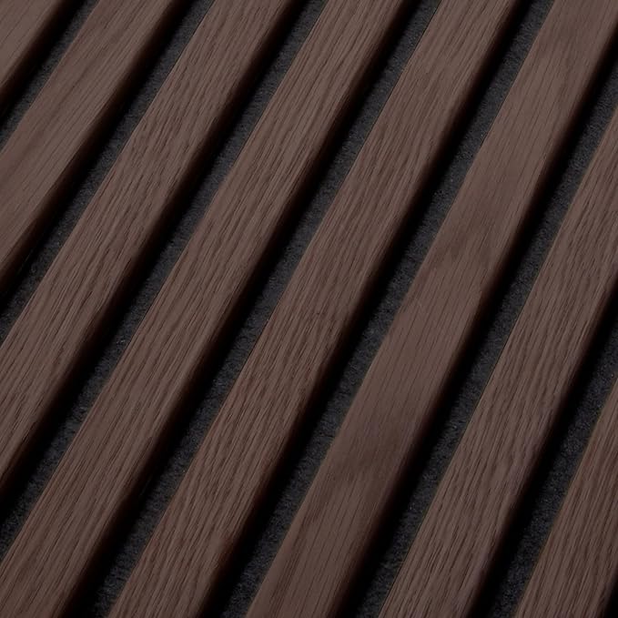 Wood Panels for Wall - Oak Acoustic Wall Panels - 4PK Wall Wood Panels - 94.49” x 12 - Soundproof Wall Panels for Decor - Acoustic Slat Wood Wall Panels for Interior Decoration of Walls (Oak) (Walnut)