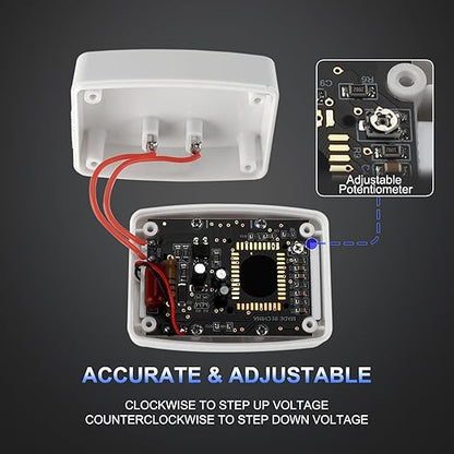 DROK Electric Voltage Testers 5pcs, AC 80-300V LCD Display Flat Plug Voltmeter Electrical Outlet Tester Plug in Digital Voltage Meter