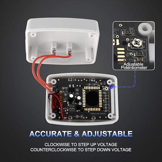 DROK Electric Voltage Testers 2pcs, AC 80-300V LCD Display Flat Plug Voltmeter Electrical Outlet Tester Plug in Digital Voltage Meter