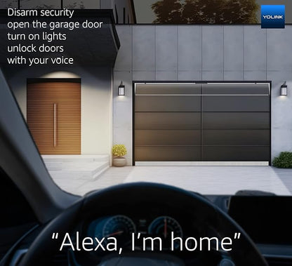 Smart Garage Door Kit with YoLink Hub - YoLink 1/4 Mile World's Longest Range Garage Door Controller and Wireless Sensor Compatible with Alexa IFTTT