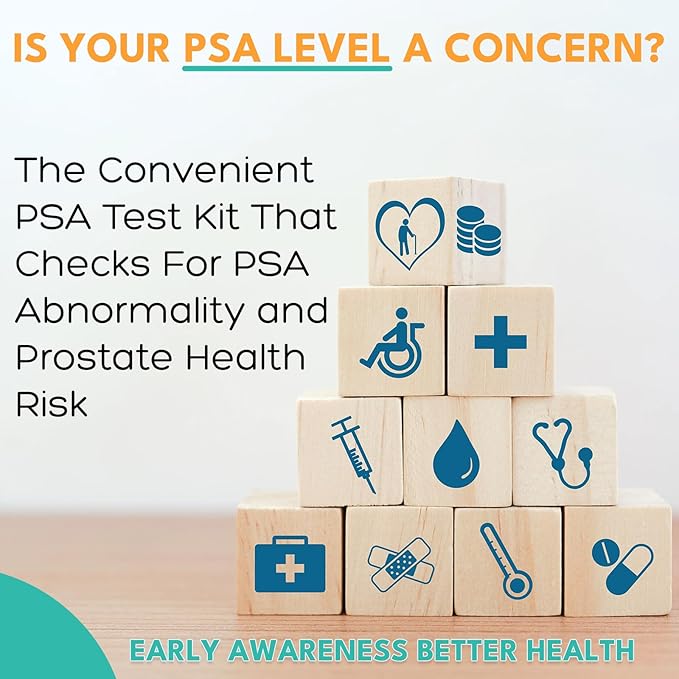 PSA Test Kit, PSA Test kit at Home PSA Health | Home PSA Test Highly Accurate, Easy to Read and Use. Quick Results | Includes All Test Components