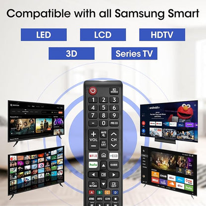 6 Pack Remote for All Samsung TV Remote, Replacement Compatible with All Samsung Smart TVs, Series TVs, LCD, LED, 3D, HDTV
