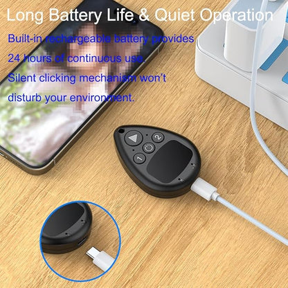 Wireless Mobile Phone Screen Auto Clicker – Adjustable Speed, Silent Operation, No Root Required – Auto Touch Clicker for Android & iOS Devices, Game & App Automation Tool by BLUECC (1 dragging 2)