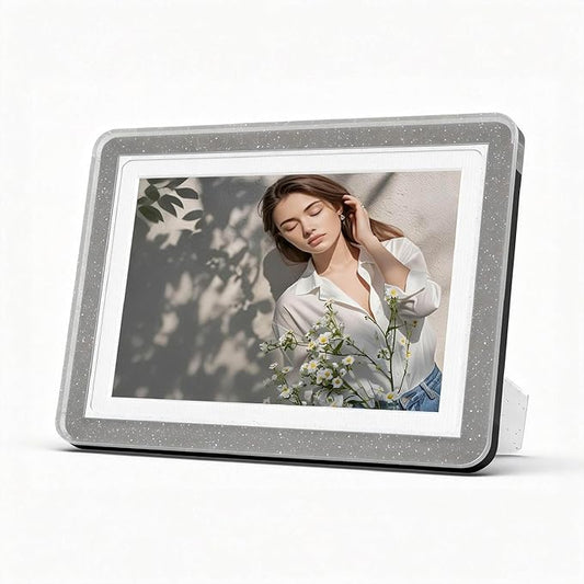 5x7 Picture Frame with Acrylic Front, ABS Frame for 5x7 or 4x6 Photos, Shatterproof UV-Resistant Tabletop Photo Frame, Vertical/Horizontal Display for Home Décor, Darkgray-v2