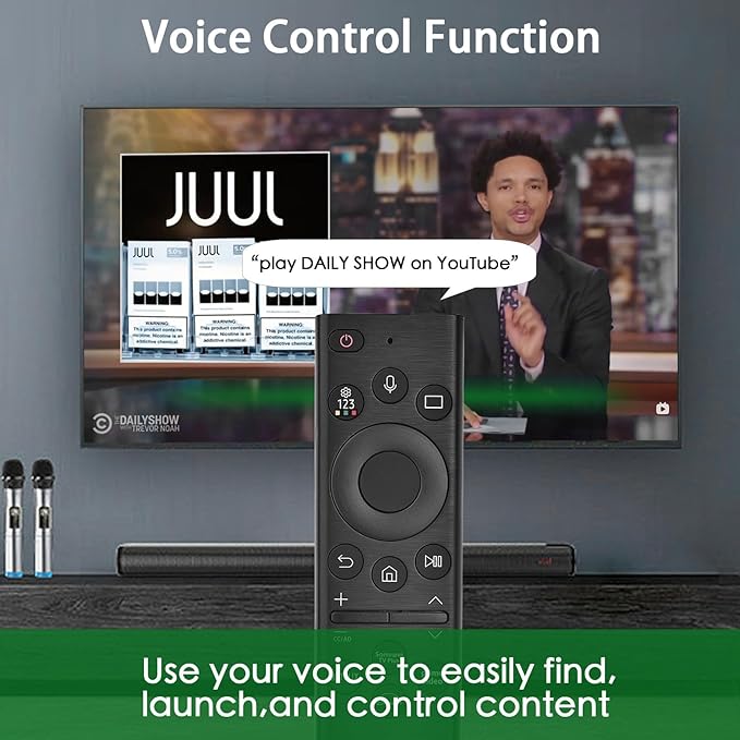 for Samsung Smart TV Voice Remote,for All 2019 to 2025 Samsung Remote,Replacement Control for The Frame/Crystal UHD/QLED/NEO QLED/Curved 4K 8K TVs