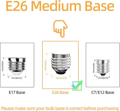 Edison Bulbs E26 Medium Base 2700K Soft White, 750LM ST58 Vintage LED Filament Bulb Clear Glass, Equivalent 75W Dimmable Lights Bulb 90+ CRI for Chandeliers, Pendants, Wall Sconces, 3 Pack