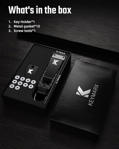 Key Organizer for Men Compact Key Holder Minimalist Key Case Metal Key Chain Key Holder for Keychain Secures 2-5 Keys