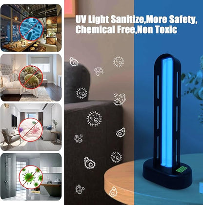 BAIMNOCM UV-C Lamp for Dust Mite 38 Watt 2 Pack, UVC Germicidal Lamp with Remote Control, UV Disinfection Light Bulb, Ultraviolet Light for Room Basement/Bedroom/Kitchen