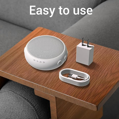 SoundMe Sound Machine with 30 Soothing Natural Sounds 36 Volume Portable Travel White Noise Machine for Sleeping Brown Noise Machine for Baby Kids Adults Noise Canceling Machine for Office Privacy