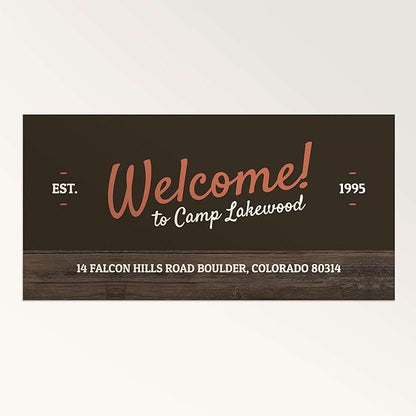 Staples Custom Scrim Vinyl Banner - 96W" x 24L" Quote Banner with 4 Grommets - Durable Outdoor Sign for Events, Promotions, and Business Advertising (Wood)