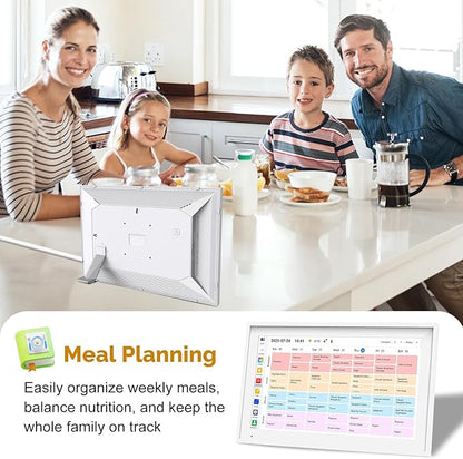 15.6 Inch Digital Calendar Wall Touch Screen Chore Chart, 64GB Electronic Calendar + 1080 FHD Smart Family Planner, Wall and Desk Mountable