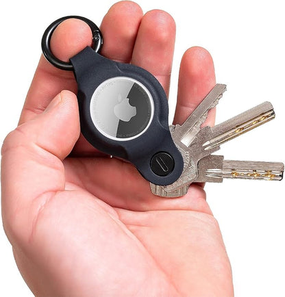 KeySmart AirTag Keychain Key Holder, Compatible with Apple AirTag Holder, Key Organizer Keychains