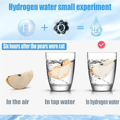2025 New Hydrogen Water Bottles, Portable Hydrogenated Water Bottle with SPE PEM Technology, 420ml Hydrogen Water Bottle Generator, Rechargeable Ionizer Machine for Office, Home, Travel