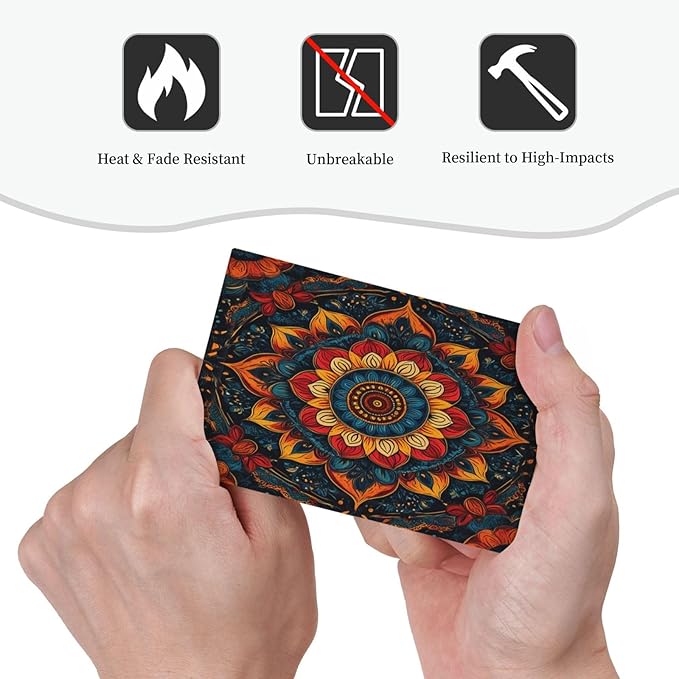 Boho Colorful Mandala 1-Gang No Device Blank Wallplate Electrical Light Switch Covers Decorative Receptacle Face Plate Cover for Bathroom 5 X 3 IN