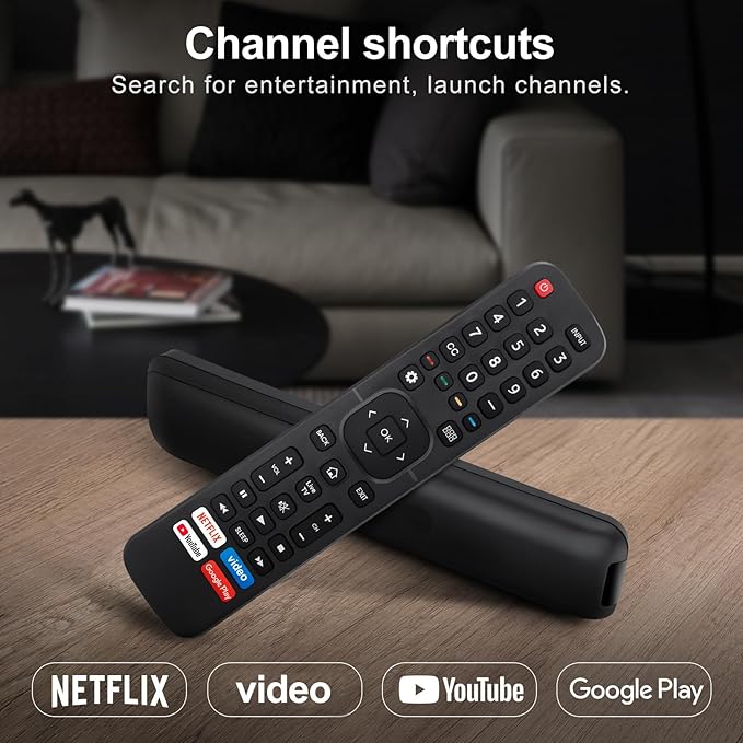 for Hisense-TV-Remote Replacement, Universal Remote Control for All Hisense Smart TVs【Pack of 2】