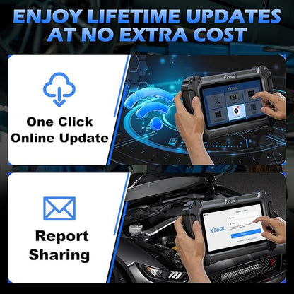 OBD2 Scanner Diagnostic Tool XTOOL D6: All System Scanner for Car with Free Updates, 15 Resets, Throttle Body Relearn, ABS Bleed, FCA AutoAuth & CAN FD, 2025 Upgrade Ver. of XTOOL D5/D5S