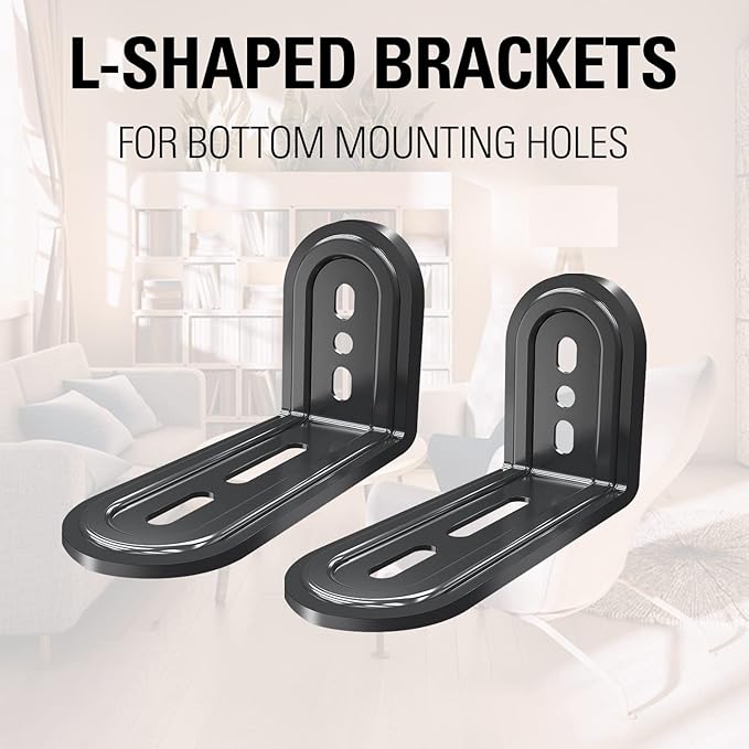 Mounting Dream Soundbar Mount Fits Most Sound Bars Up to 15 lbs, Mounting Soundbar Above or Under TV, Sound Bar Mounting Brackets for TV, Sound Bar Mount with Detachable Extension Plates MD5422
