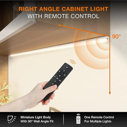 Under Cabinet Lights Remote Control,2 Pack Magnetic Dimmable Closet Lights,USB Rechargeable Wireless LED Shop Light,Ceiling and Under Counter Lights for Kitchen (White, 80CM)