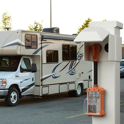 RV Surge Protector 50 Amp with Digital Display & Auto-Shutoff, 16,000J Circuit Analyzer, Real-Time Voltage Current KWH, Waterproof RV Power Surge Protector for Camper, Motorhomes