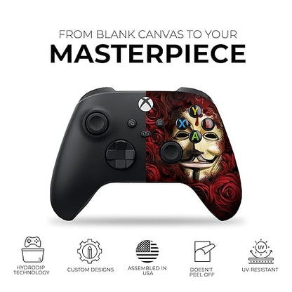 DreamController V For Venddeta Custom X-box Controller Wireless compatible with X-box One/Series X/S Proudly Customized in USA with Permanent HYDRO-DIP Printing(NOT JUST A SKIN) (MODDED)