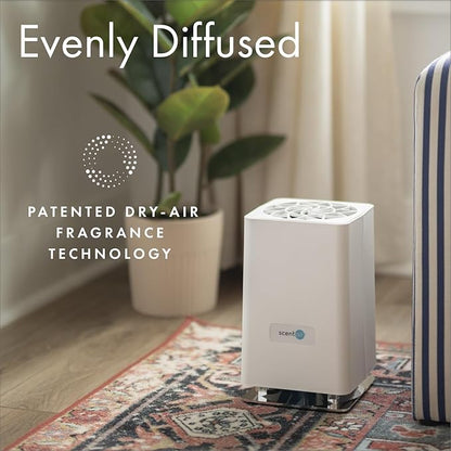 ScentAir Whisper Home | Diffuser Machine, Scents up to 800 Sq. Ft Room, Compatible with Alexa & Google, WiFi & Bluetooth Enabled, Cartridge Sold Separately, White