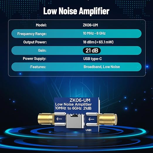 SeeSii TinySA Ultra+ ZS406 Spectrum Analyzer: 4.0 Inch 5.4GHz Handheld Tiny Frequency Analyzer with ZK06-UM 21dB LNA Module 32Gb Card—100kHz to 800MHz MF/HF/VHF UHF Input, 2025 Upgraded