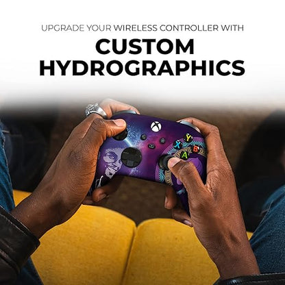 DreamController Blackk Panther Custom X-box Controller Wireless compatible with X-box One/X-box Series X/S Proudly Customized in USA with Permanent HYDRO-DIP Printing(NOT JUST A SKIN) (MODDED)