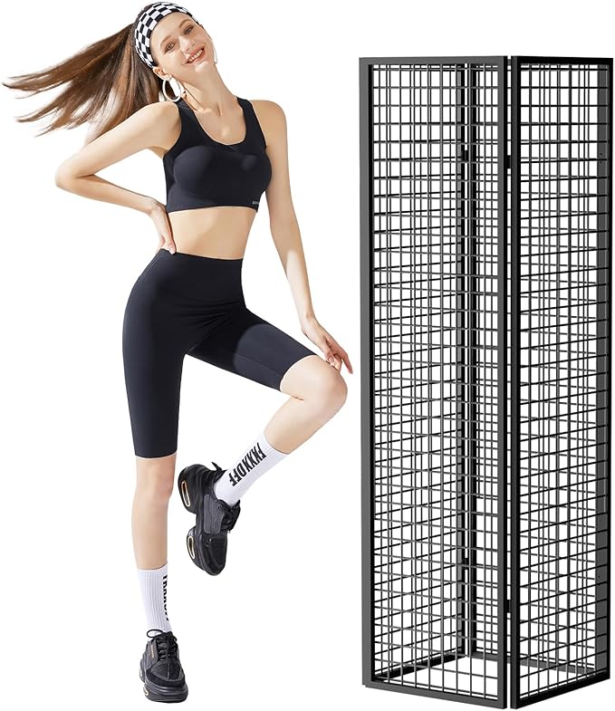 Grid Wall Panels Foldable Gridwall Panel Display Stand Art Show Display Panels for Vendor Events Craft Shows Merch Display