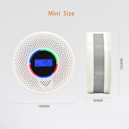 5Pack Upgraded Interlinked Smoke Carbon Monoxide Detector, Battery Powered&Wireless Interconnected Smoke and CO Alarm, Transmission Range of Over 820 ft (Includes Battery)