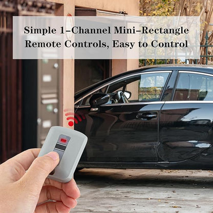 LAWOHO MCS307010 300MHz 10 Dip Switches 1-Channel Mini Key Ring Transmitter for Linear Multi-Code MCS308911, 3089, 3060, 3070, 4120 Gate Opener Garage Door Remote Control