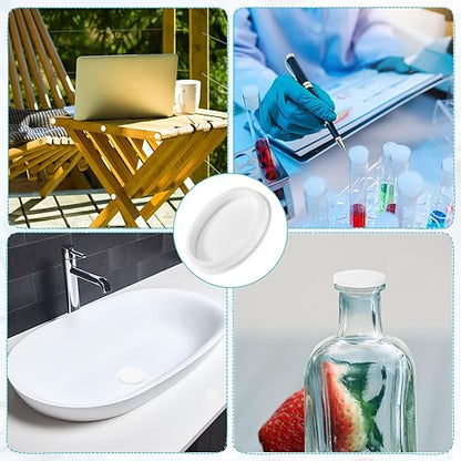 uxcell 1Pcs Silicone Hole Plug, Waterproof Round Rubber Stoppers Bottle Seal Plugs Tube Pipe End Caps for 135mm/5.31" Hole for Bathtub Bottle, White