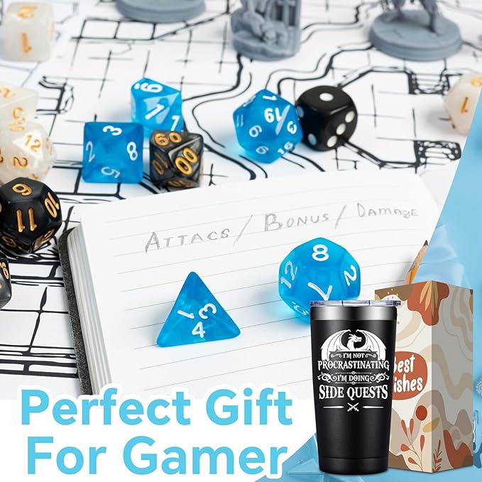 Fufandi Gamer Gifts, Gaming Mug - Dnd Gift for Men, Dnd Mug - Christmas Birthday Gift for Men, Boyfriend, Brother, Son