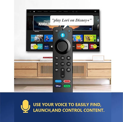 Replacement Voice TV Remote for Fire Series, Smart TV Stick (HD, 4K, 4K Max, Lite), fit for TV Cube and Omni, Insignia, Toshiba Smart TVs