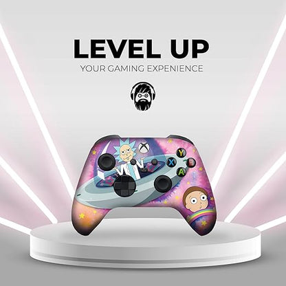 DreamController Schwifty Rickky & Mortty Custom X-box Controller Wireless compatible with X-box One/Series X/S Proudly Customized in USA with Permanent HYDRO-DIP Printing (NOT JUST A SKIN)