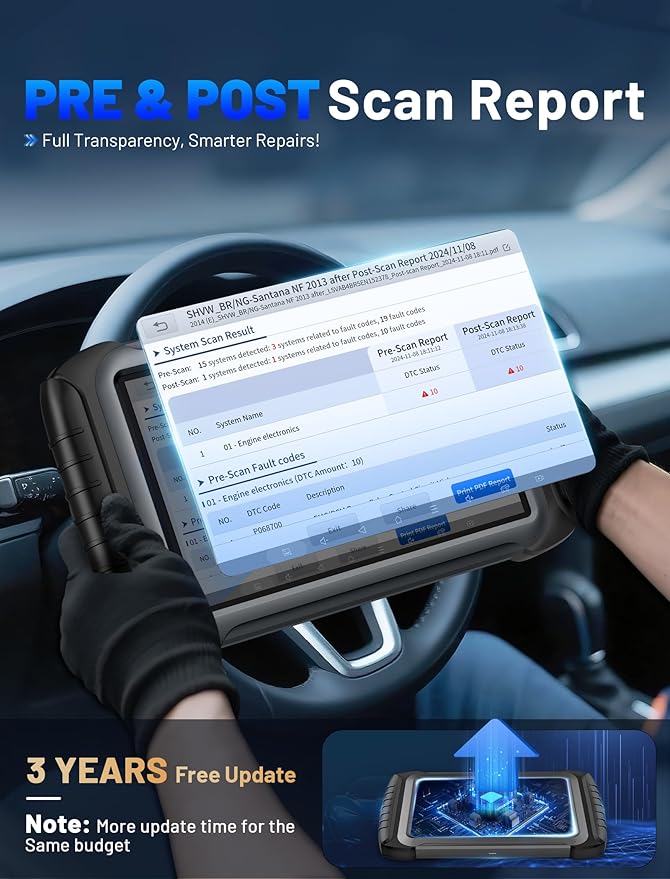 XTOOL IP919 PRO Scan Tool, ECU Pr0 gramming Car OBD2 Scanner with Topology Mapping, Upgrade of D9S PRO, 51+ Resets, ECU C 0ding, FCA/CAN FD/DoIP, Automotive Bidirectional Scan Tool with 3-Year Updates