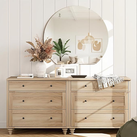 Half Moon Bathroom Mirror 32", Modern Frameless Wall Mirror, Hanging Decorative Vanity Mirror, Minimalist Explosion Proof Semi Circle Mirror for Living Room Bedroom Entryway, Down Cut