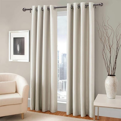 Nickel Curtain Rods for Windows 18 to 45 inches, 1 Inch Modern Metal Drapery Rods, Adjustable Heavy Duty Curtain Pole with Round Finials(18"-45"Antique Nickel)
