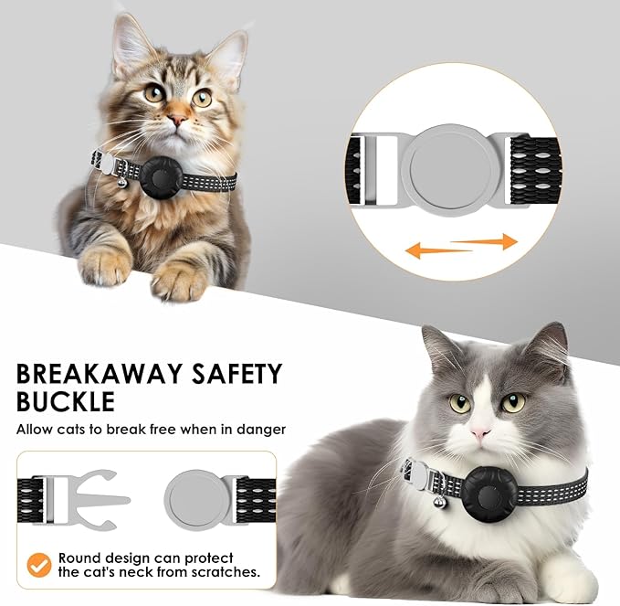 Cat Tracker, Waterproof, Compatible with Apple Find My App (Only iOS), No Monthly Fee