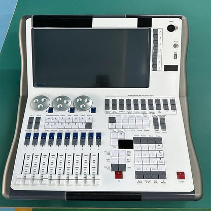 14.1" Professional DMX512 Lighting Controller, 2048 Channels, 4 DMX Outputs, Supports Art-net & Titan-net, Perfect for Light Shows & Events